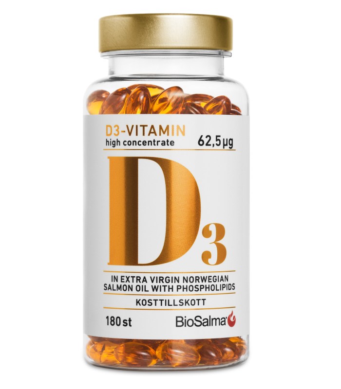 BioSalma D3-vitamin 62,5 ug High Concentrate
