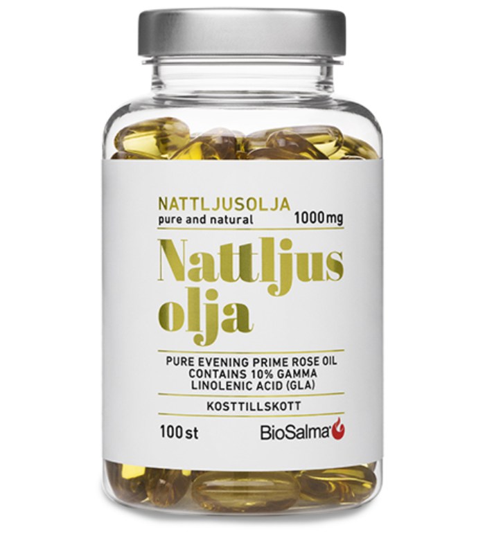 BioSalma Nattljusolja 10% GLA 1000 mg