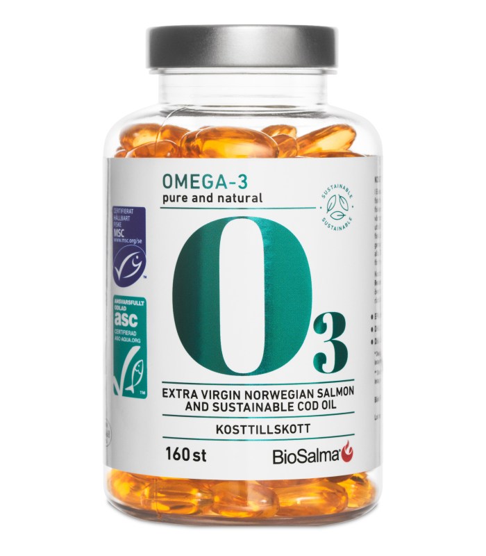 BioSalma Omega-3 MSC+ASC Miljömärkt 800 mg 