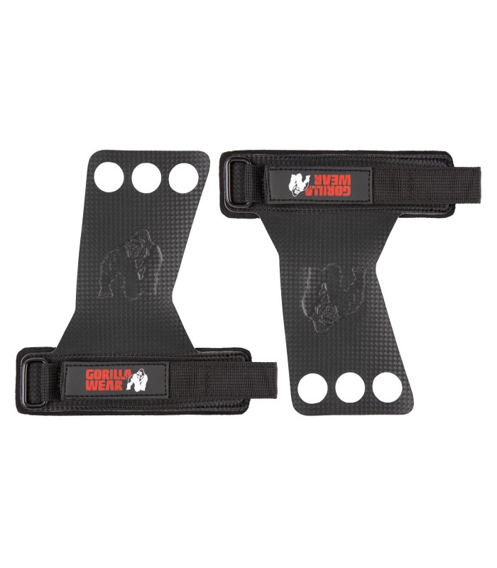 Gorilla Wear 3 Hole Carbon Lifting Grips