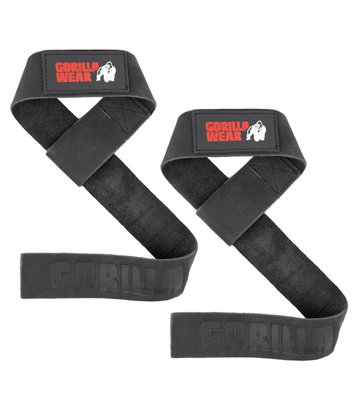 Gorilla Wear Leather Lifting Straps