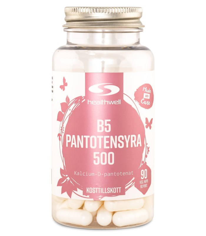 Healthwell B5 Pantotensyra 500