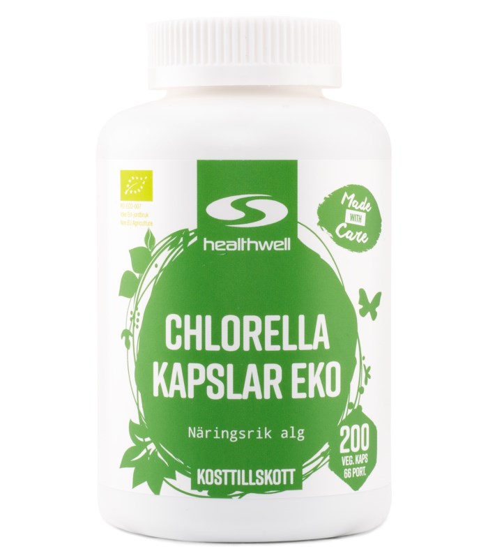 Healthwell Chlorella Kapslar EKO