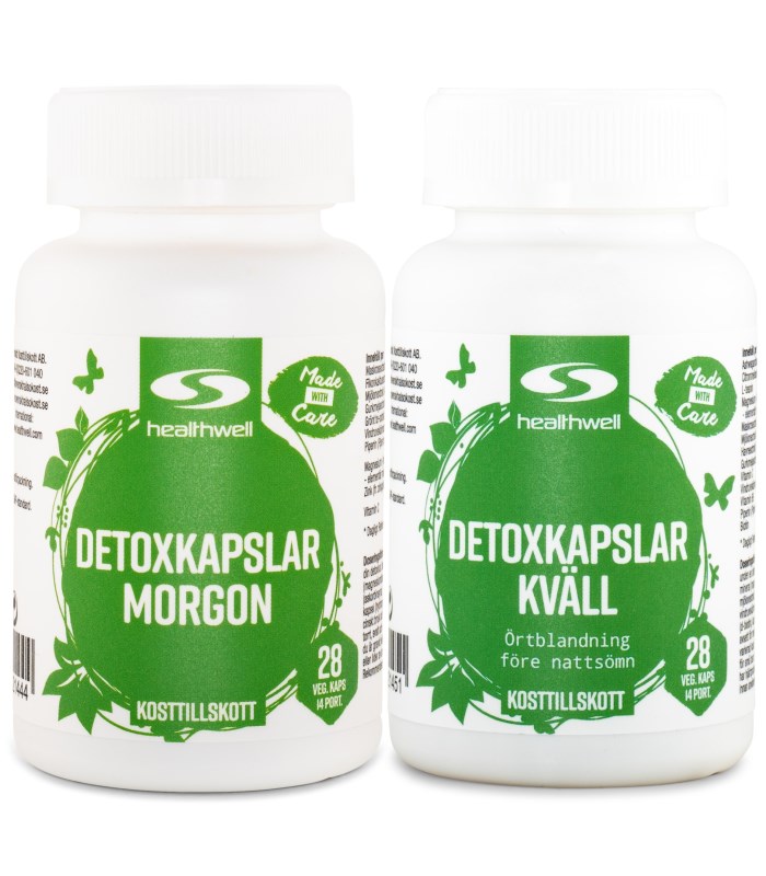 Healthwell Detoxkapslar Morgon & Kväll