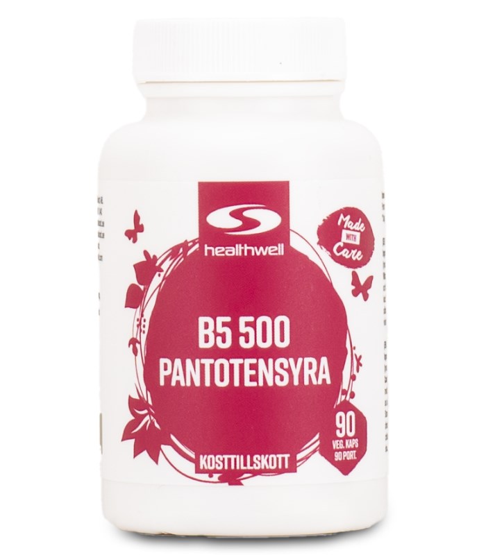 Healthwell Vitamin B5 500 Pantotensyra