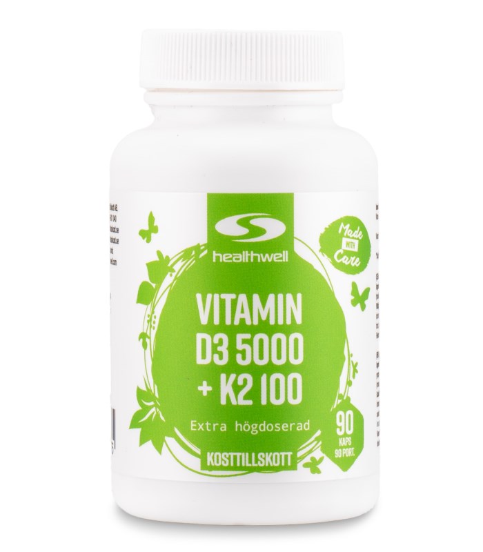 Healthwell Vitamin D3 5000 + K2 100