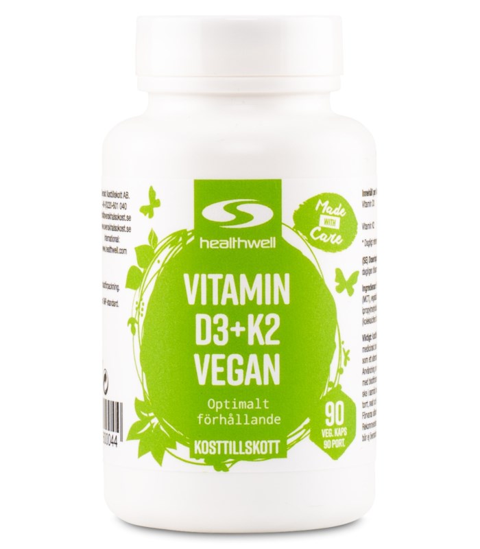 Healthwell Vitamin D3+K2 Vegan