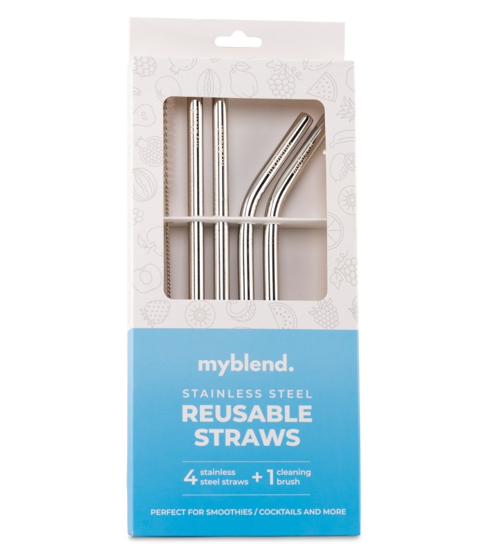 Myblend XL Stålsugrör Set