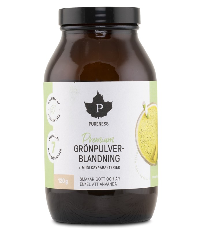 Pureness Premium Grönpulverblandning + Mjölksyrabakterier