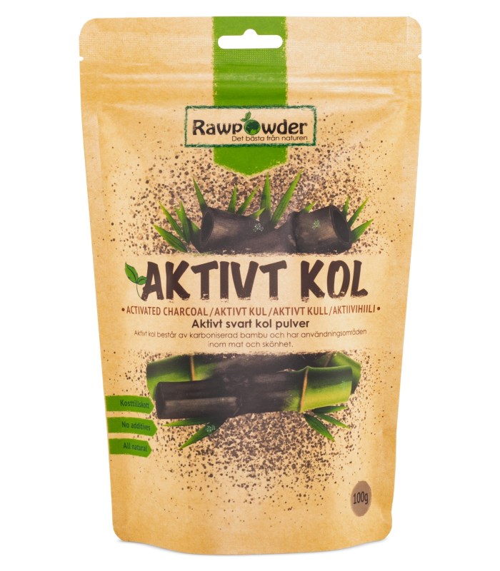 RawPowder Aktivt Kol Pulver