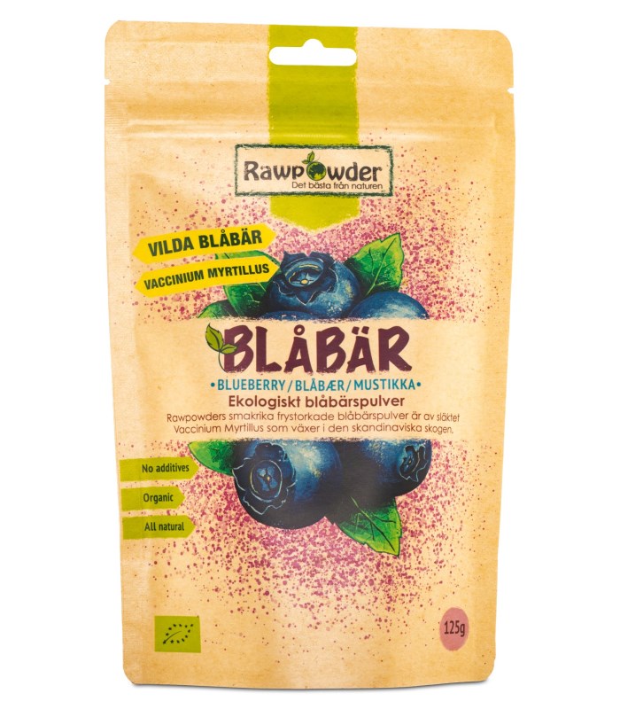 RawPowder Blåbärspulver EKO
