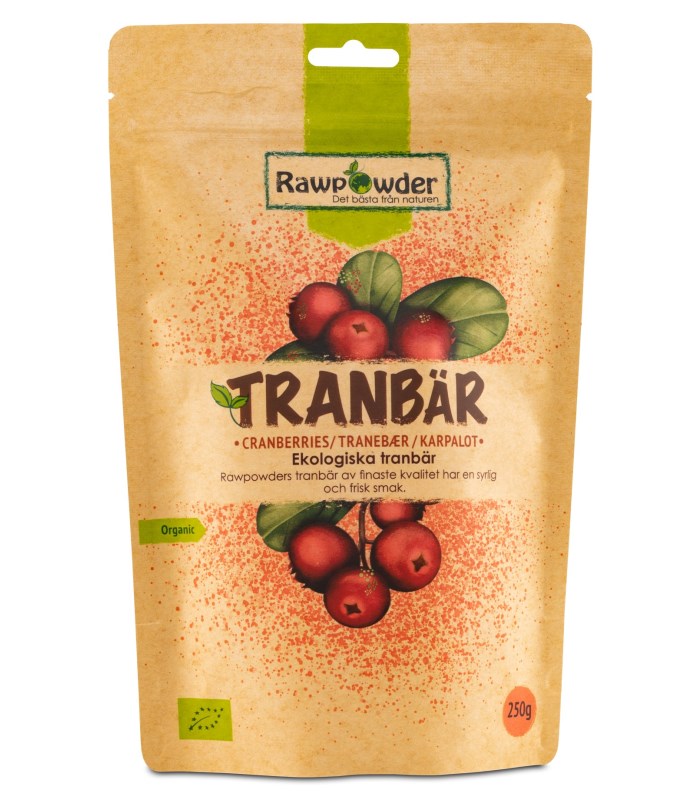 RawPowder Ekologiska Tranbär