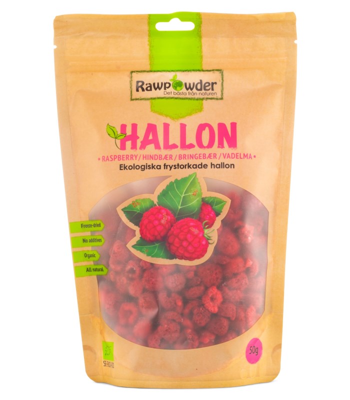Rawpowder Frystorkade Hallon Eco