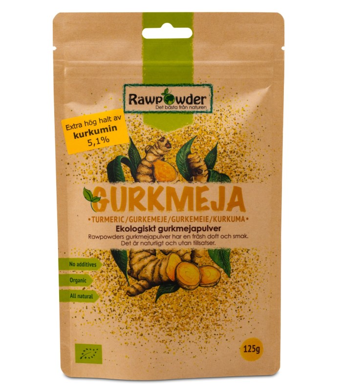 RawPowder Gurkmeja Pulver