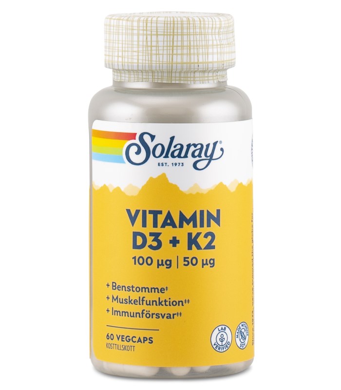 Solaray Vitamin D3 & K2