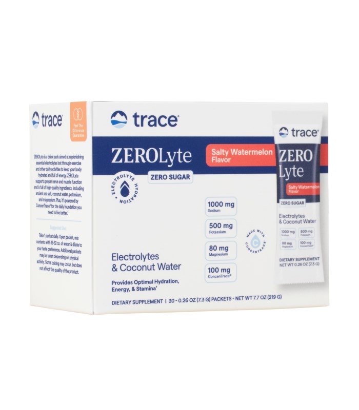 Trace Minerals ZEROlyte Electrolyte Drink Mix Salty